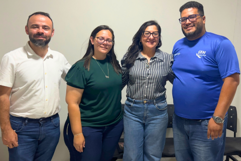 Diretor da TV SRN  Rodrigo Rocha recebe equipe da Águas do Piauí para alinhar estratégias de comunicação